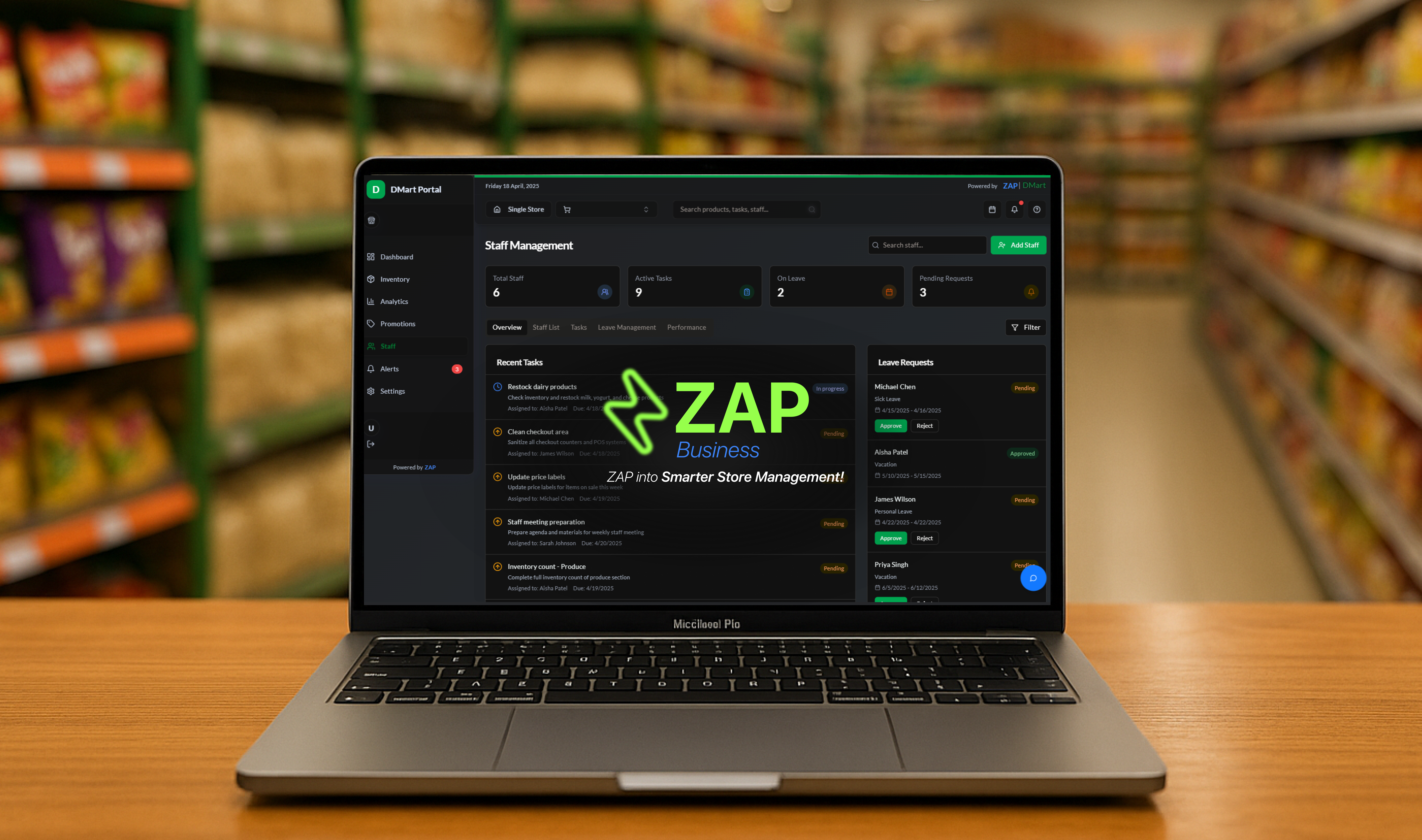 ZAP Business Portal